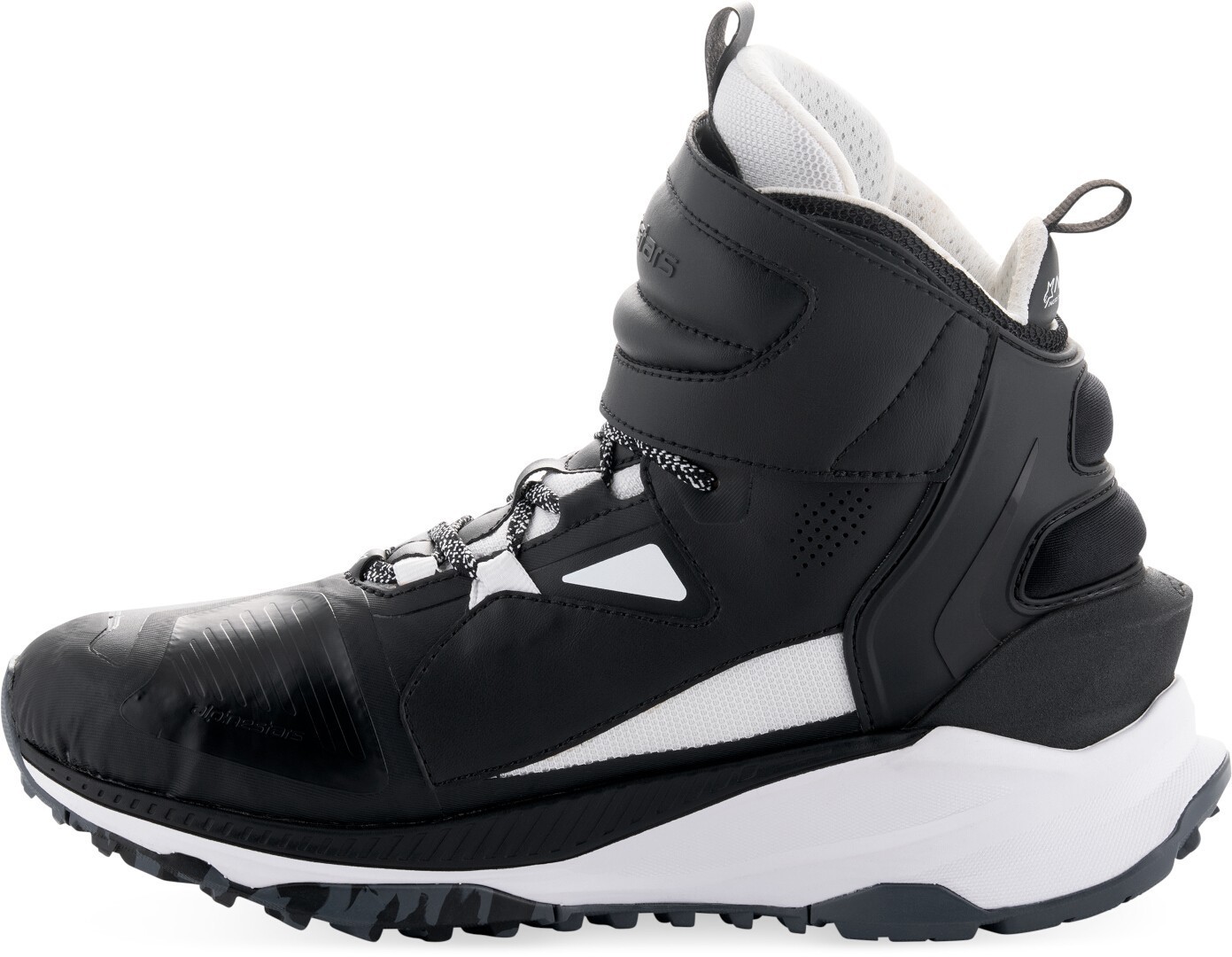 Side view of Alpinestars Speedstreet Motorcycle Shoes, black-white, Size 42 for Men