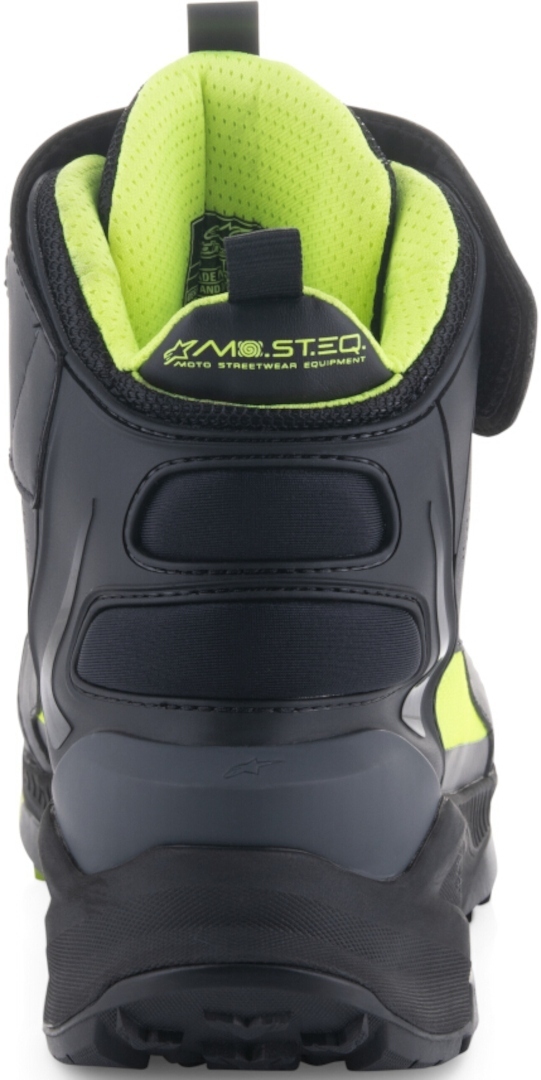 Side view of Alpinestars Speedstreet Motorcycle Shoes, black-yellow, Size 48 for Men