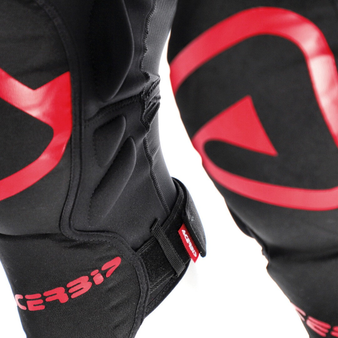 Side view of Acerbis Soft Knee Protectors, red for Men