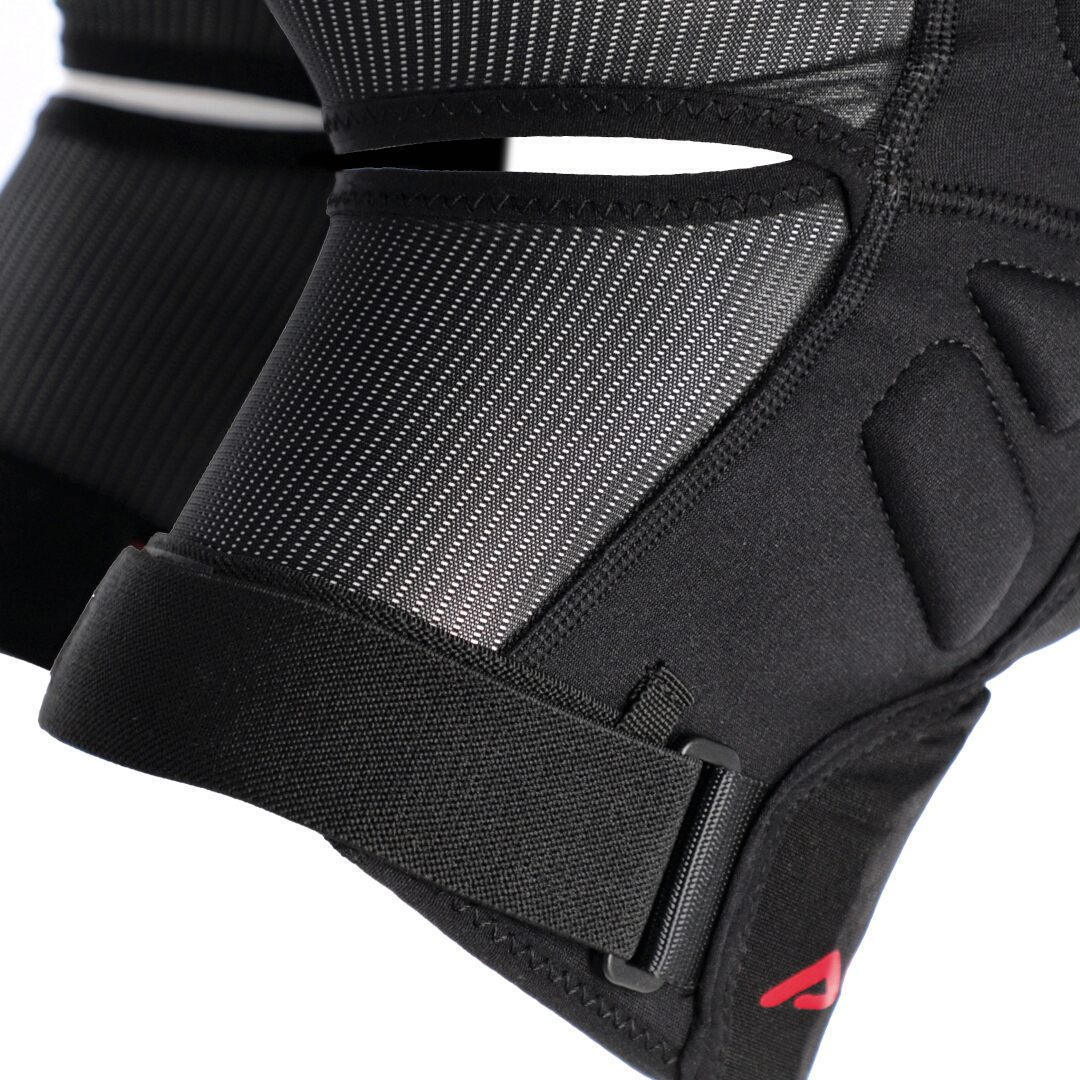 Side view of Acerbis Soft Knee Protectors, red for Men