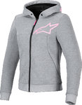 Alpinestars Stella Chrome V2 Sport Damer Motorsykkel Zip Hettegenser