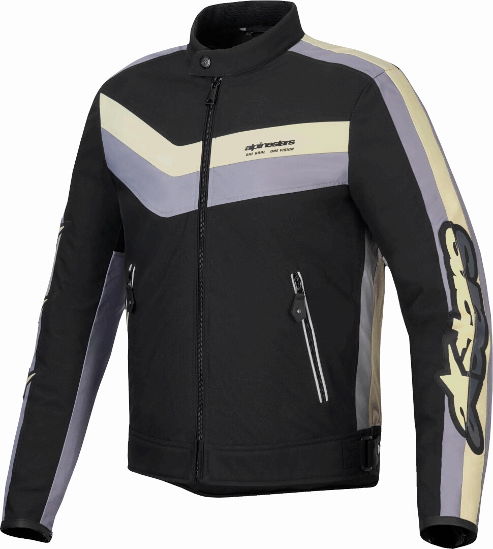 Alpinestars Men's Black Grey T-Dyno Wr Motorcycle Textile Jacket, Black-Grey, For Large