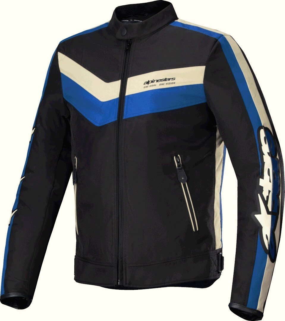 Alpinestars Men's Black Blue T-Dyno Wr Motorcycle Textile Jacket, Black-Blue, For Medium