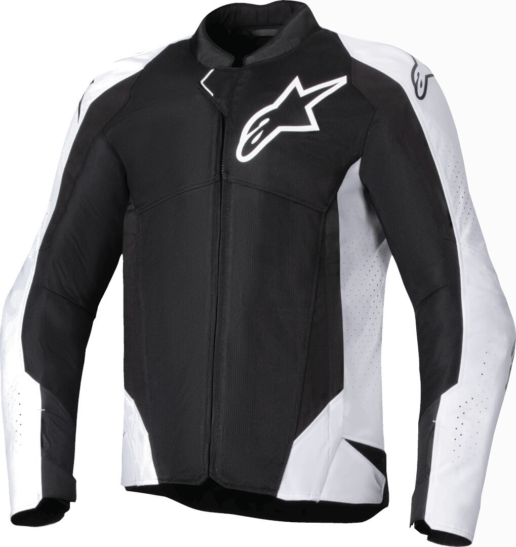 Alpinestars Viper Air V4 Мотоциклетная текстильная куртка Черный/Белый 4XL 