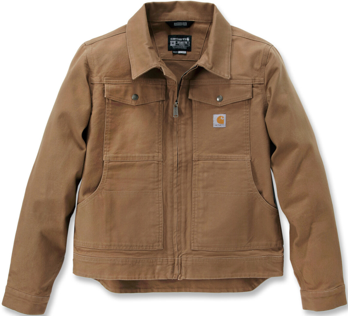 Carhartt Duck Relaxed Fit Jacket, brown, Size L for Men-image-785925034