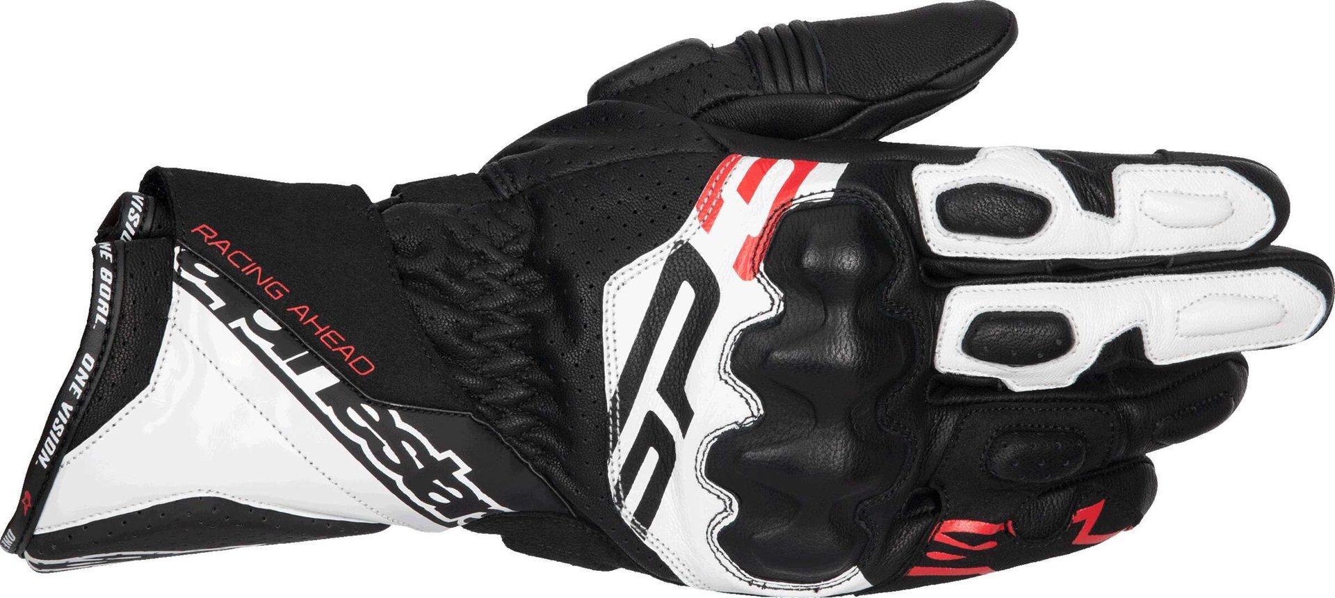 Alpinestars Sp-3 Мотоциклетные перчатки черный/белый/неоновый красный 3XL 