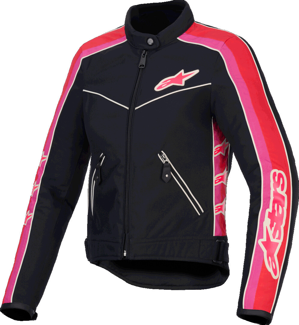 Alpinestars Stella T-Dyno WR Женская мотоциклетная текстильная куртка Черный/Розовый XS 