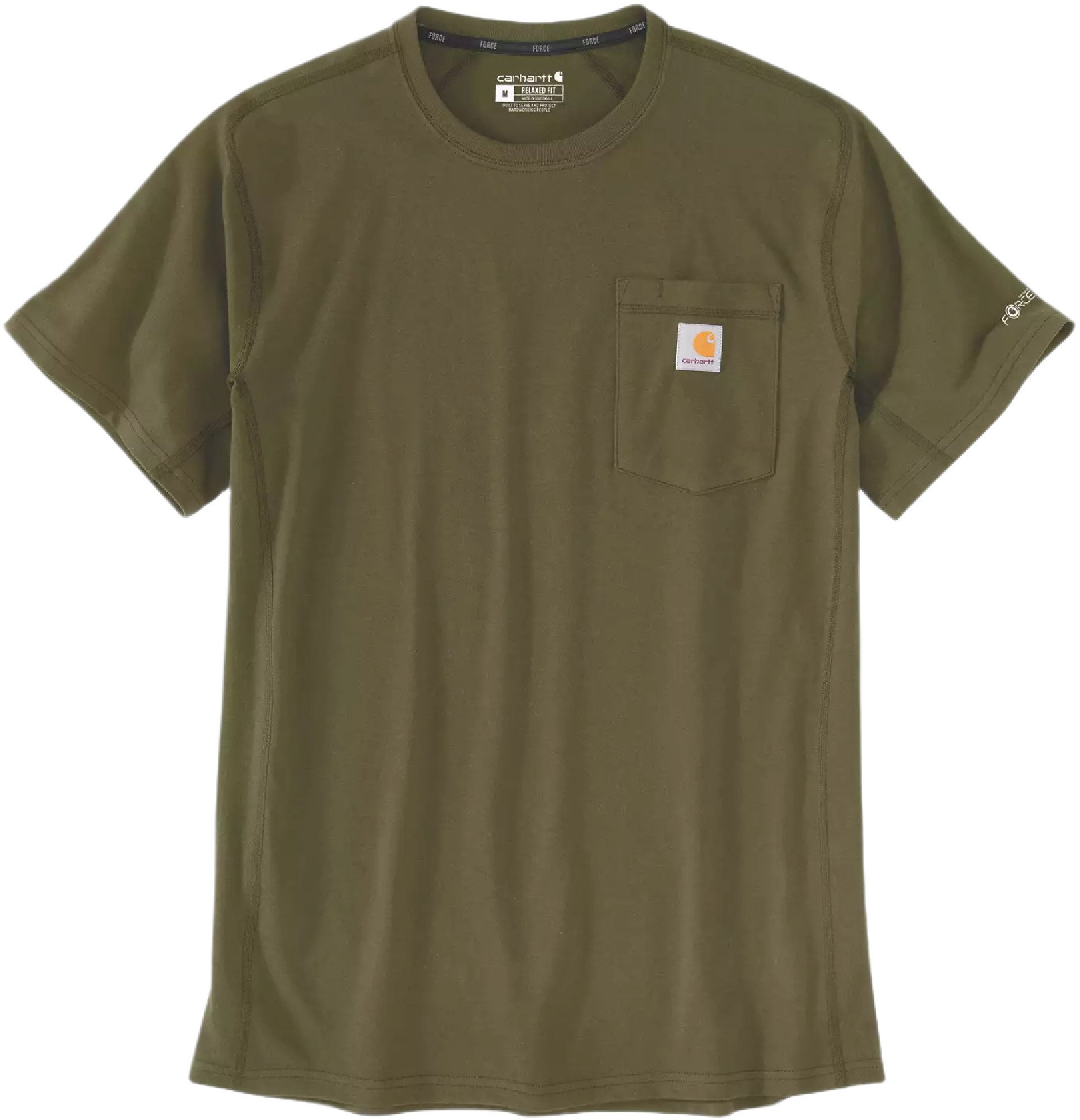 Carhartt Force Relaxed Fit Midweight Short Sleeve Pocket T-shirt, vert-brun, taille 2XL pour Hommes