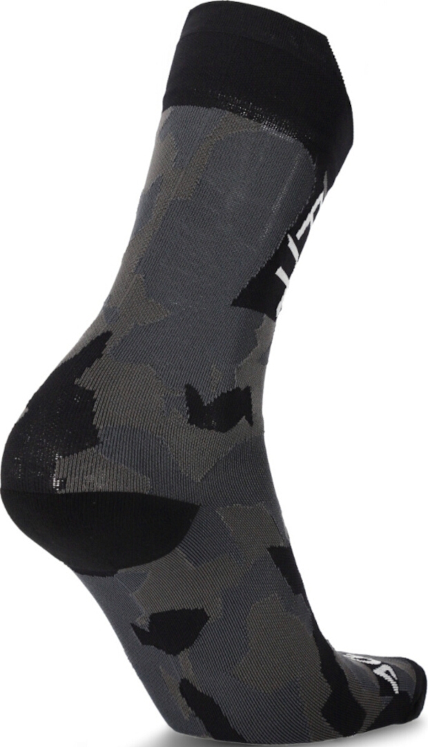 Side view of Acerbis MTB Track Logo Cycling Socks, black-grey, Size S M for Men