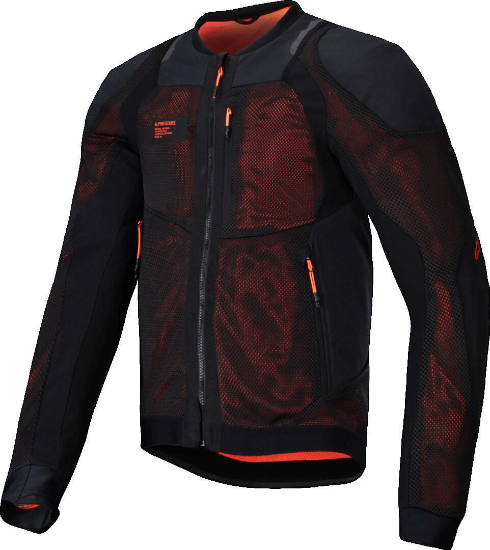 Alpinestars Troop-Air Pro Защитная куртка Черный/неоново-красный S 