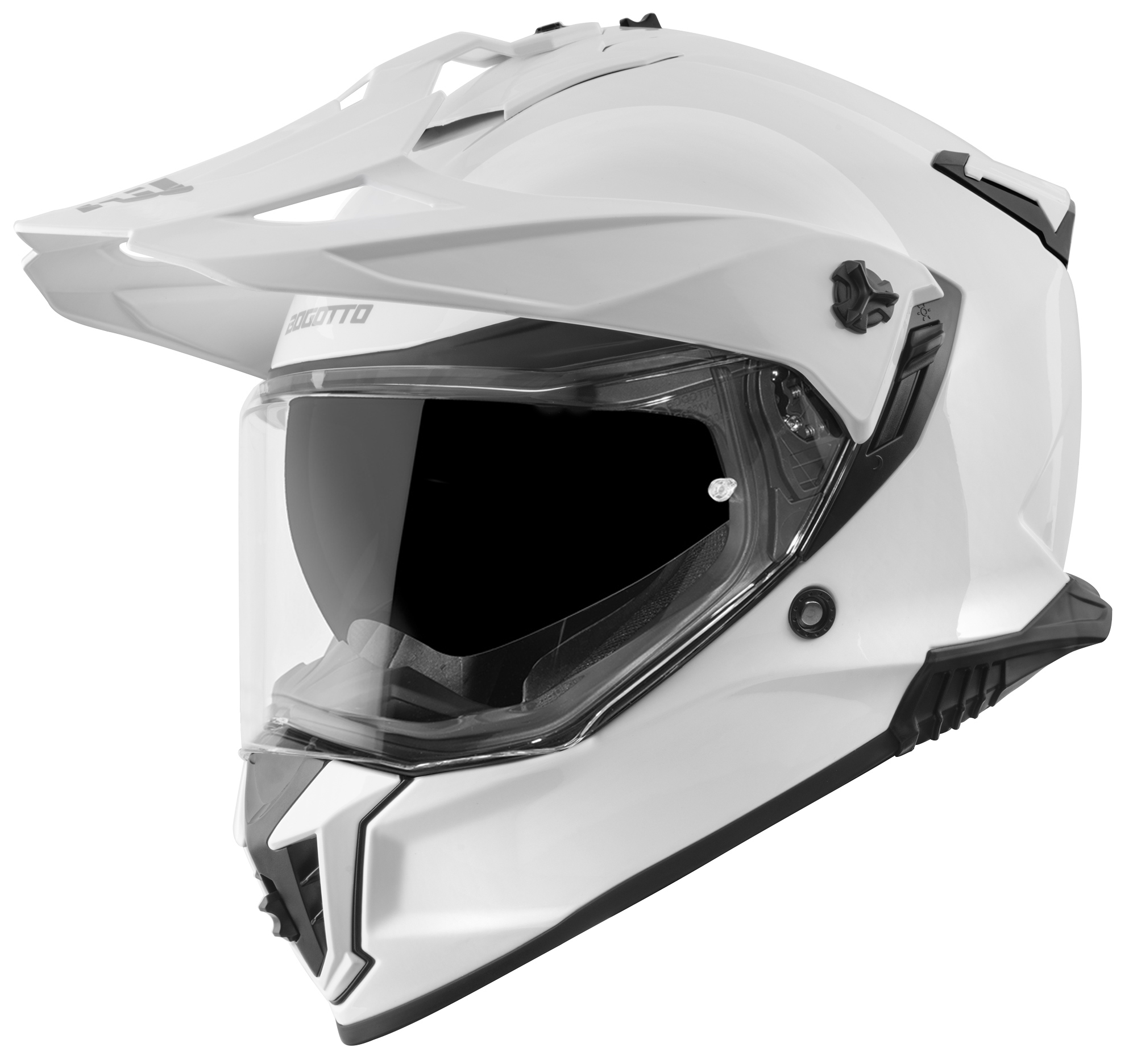 Bogotto FG-601 Enduro Helm, wit, afmeting XS voor man