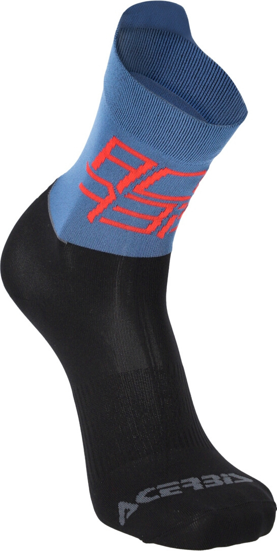 Side view of Acerbis MTB Light Bicycle Socks, black-blue, Size S M for Men