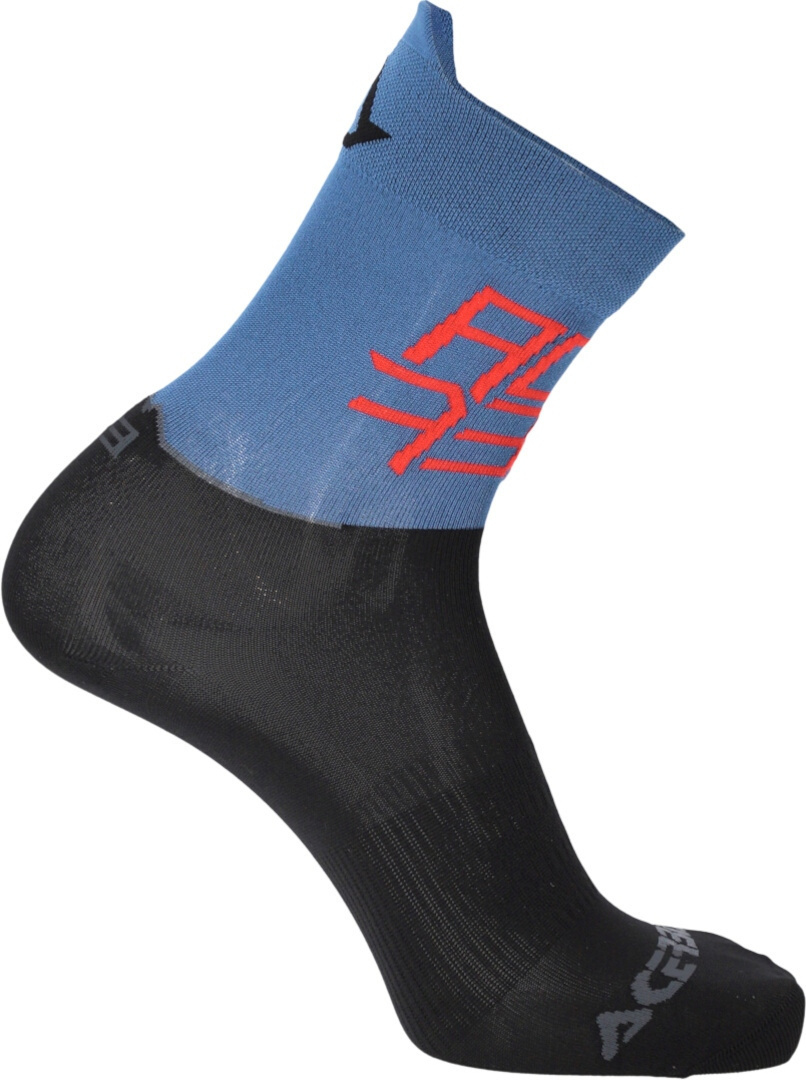 Side view of Acerbis MTB Light Bicycle Socks, black-blue, Size S M for Men