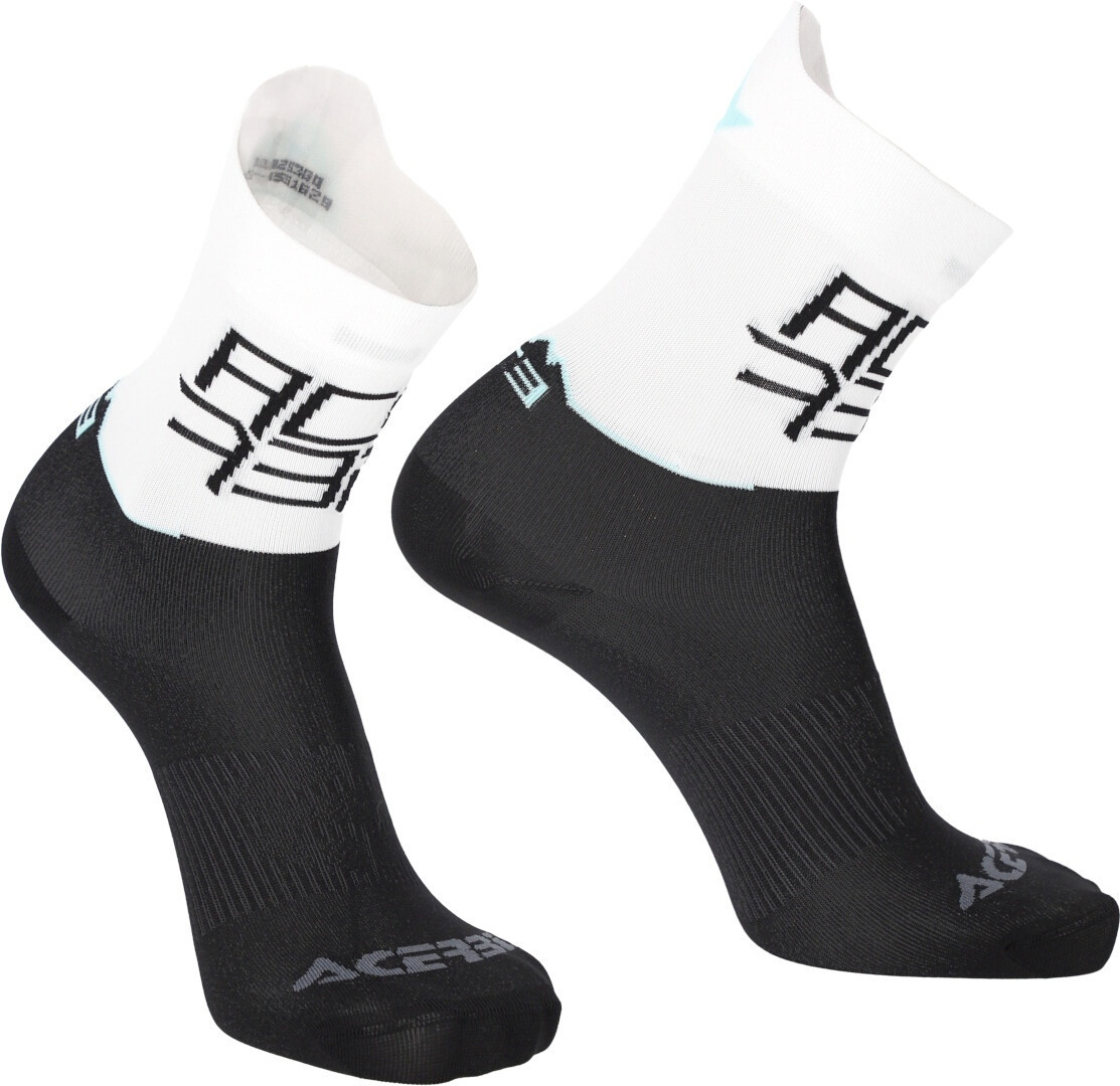Acerbis MTB Light Bicycle Socks, black-white, Size S M for Men-image-1383459970