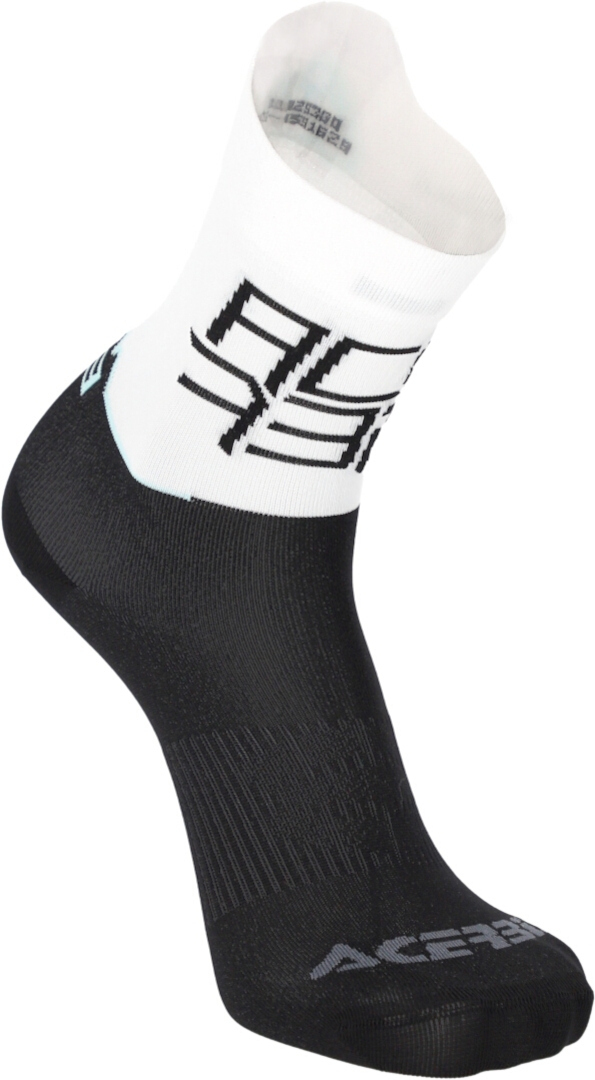 Side view of Acerbis MTB Light Bicycle Socks, black-white, Size S M for Men