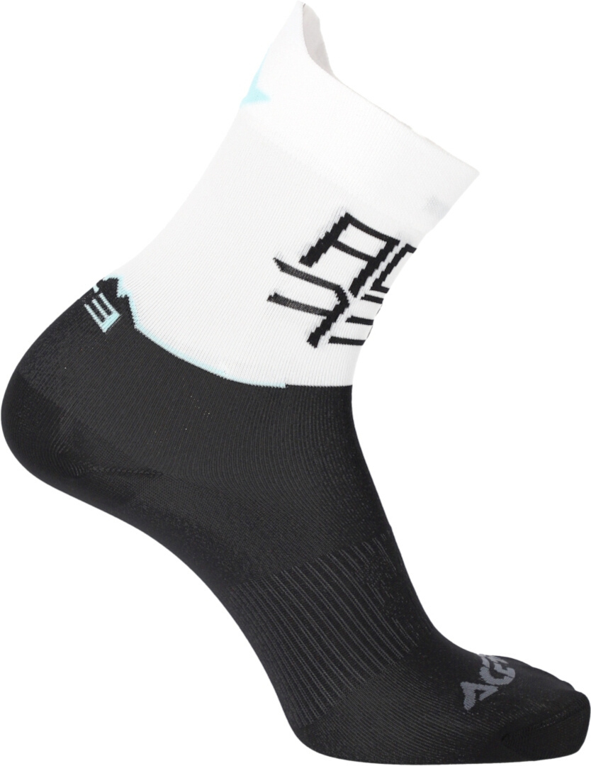 Side view of Acerbis MTB Light Bicycle Socks, black-white, Size S M for Men