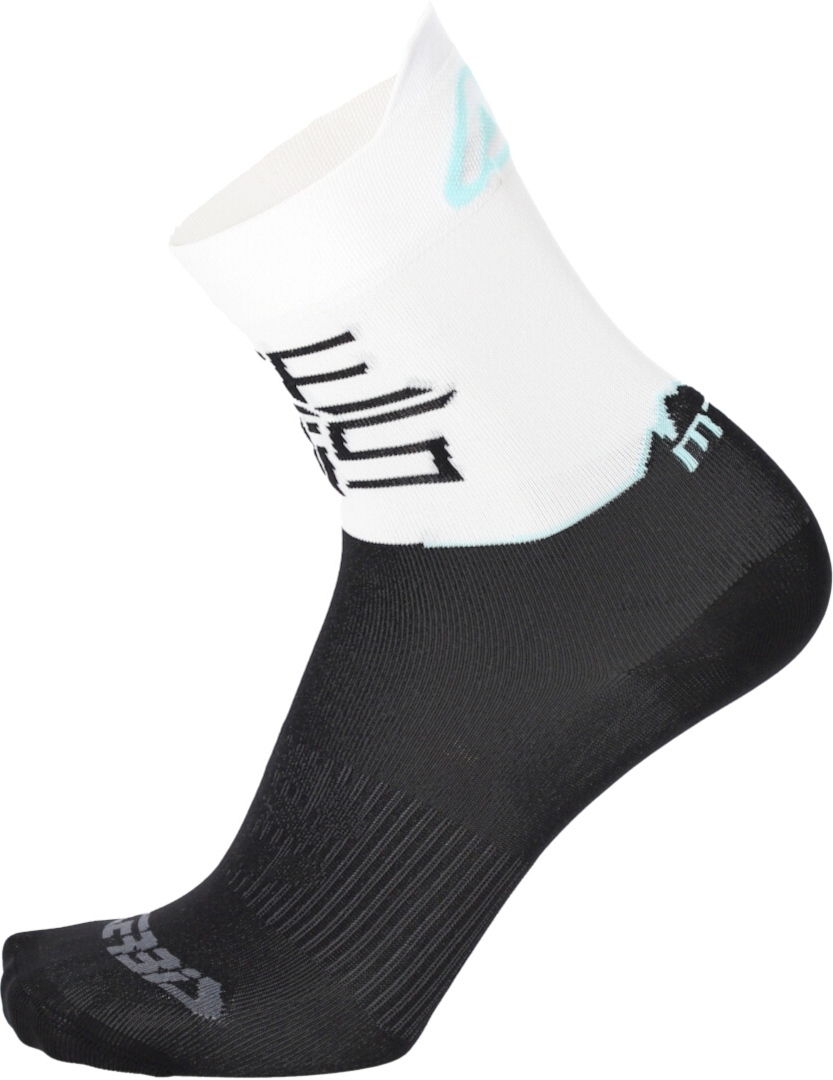 Side view of Acerbis MTB Light Bicycle Socks, black-white, Size S M for Men