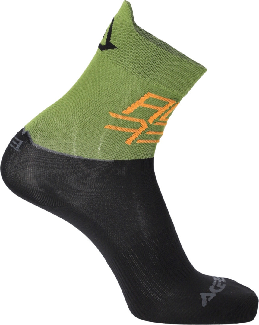 Side view of Acerbis MTB Light Bicycle Socks, black-green, Size 2XL for Men