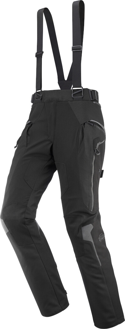Side view of Ixon Odin waterproof Motorcycle Textile Pants, black, Size S for Men