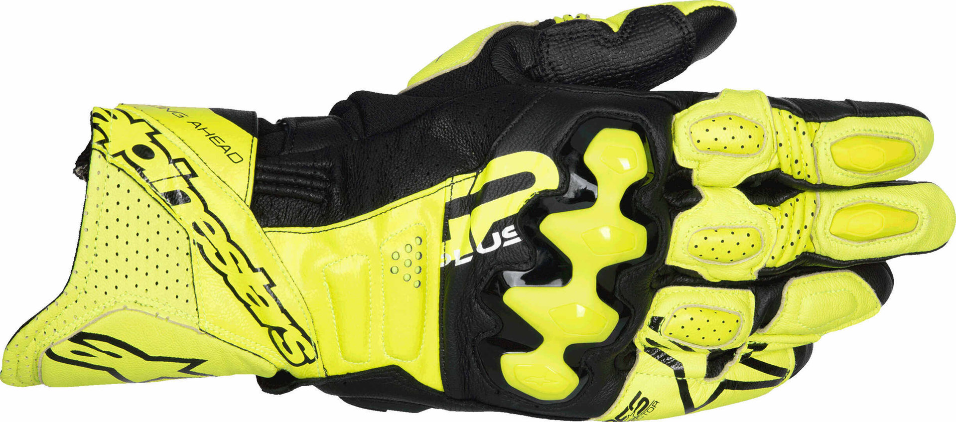 Alpinestars Gp Plus R V3 Мотоциклетные перчатки чёрный/неоново-жёлтый 3XL 