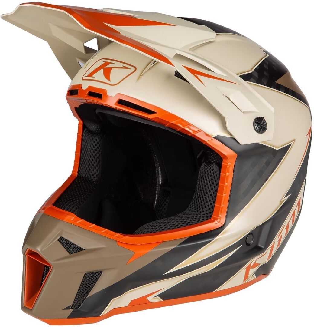 Klim F3 Lighting Carbon Motocross Helm, Size M for Men