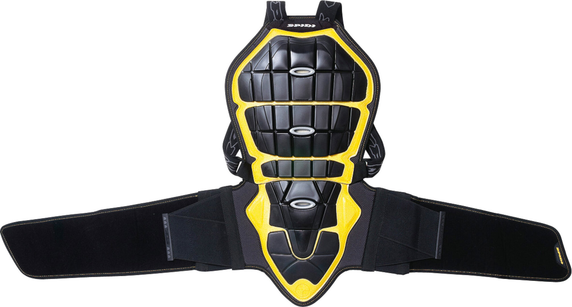 Spidi Back Warrior 160/170 Protection dorsale, noir-jaune, taille XL pour Hommes