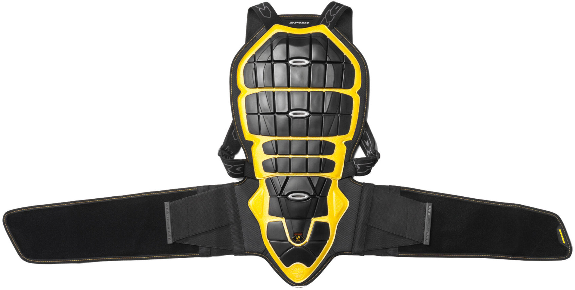 Spidi Back Warrior 170/180 Protection dorsale, noir-jaune, taille L pour Hommes