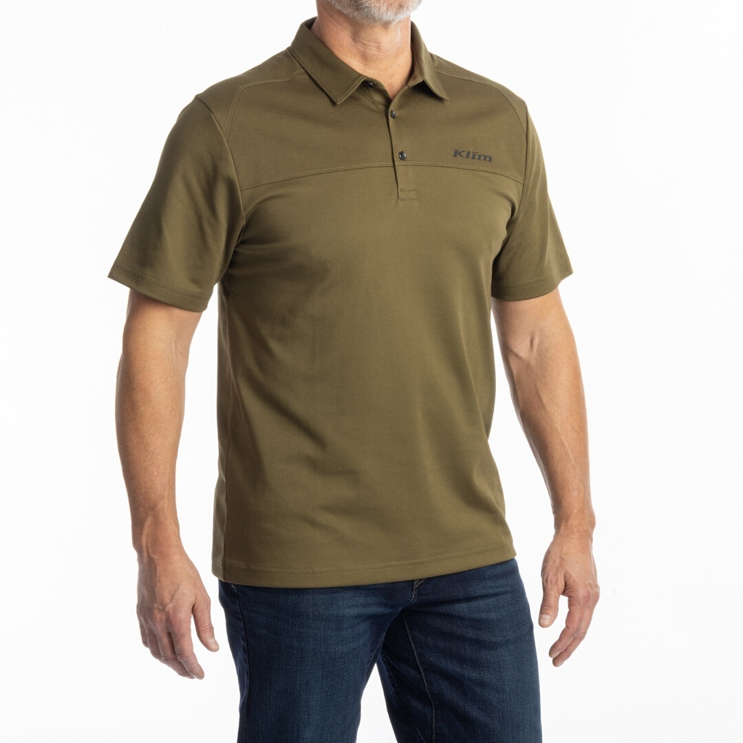 Klim Atlas Poloshirt, grøn, størrelse S til mand