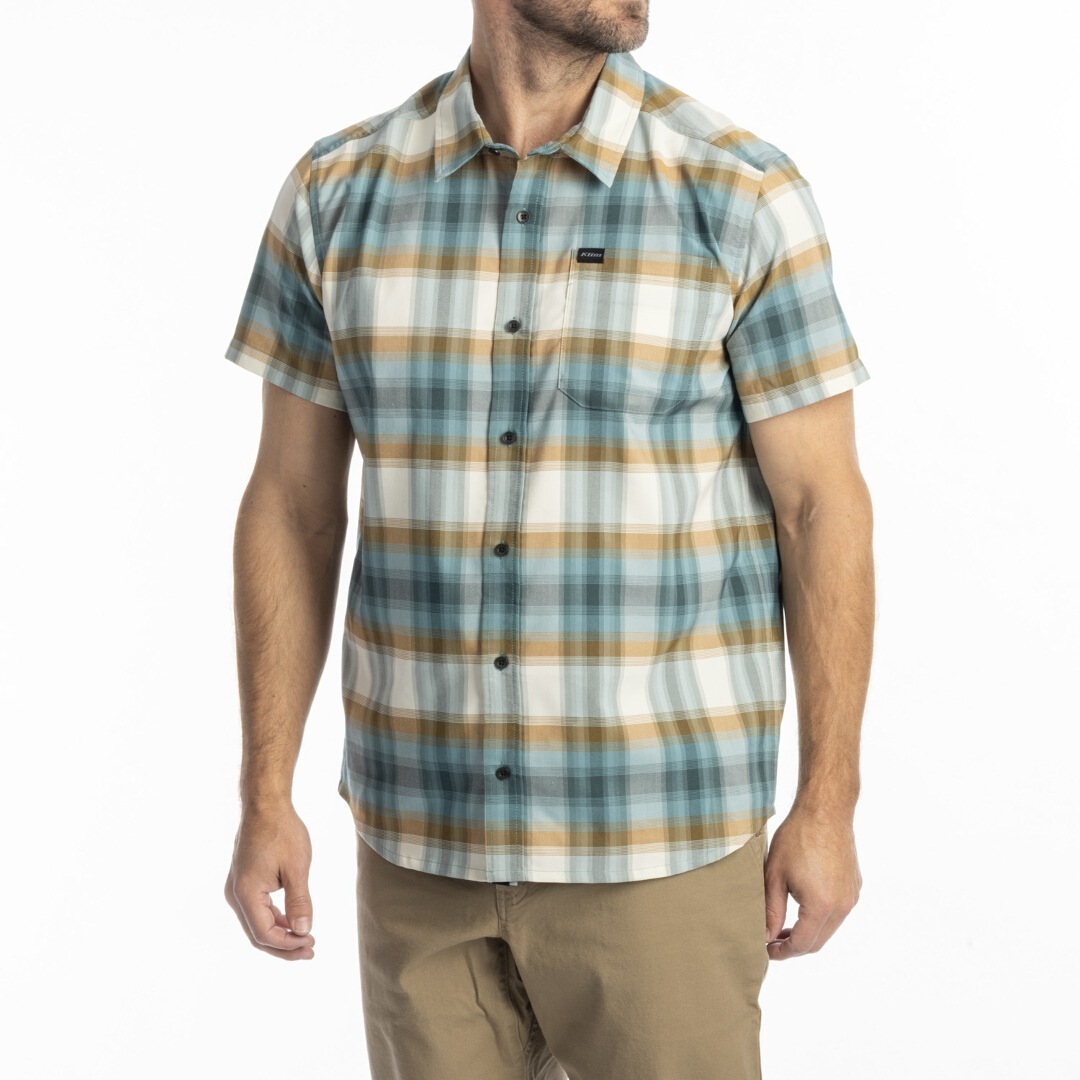 Klim Nero Stretch Shirt, blue-beige, Size 2XL for Men-image-991046399