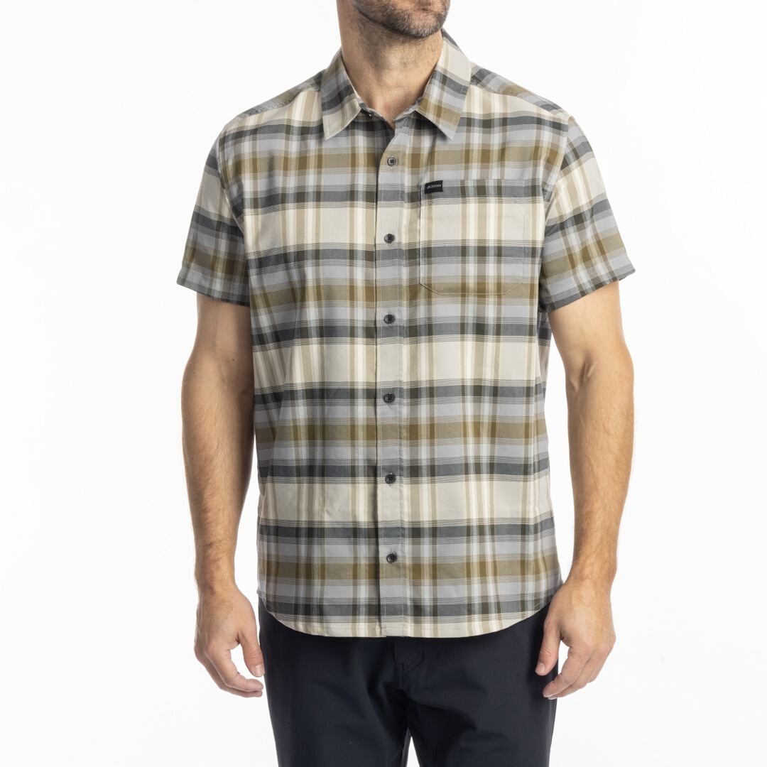 Klim Nero Stretch Shirt, grey-green, Size 2XL for Men-image-991046382