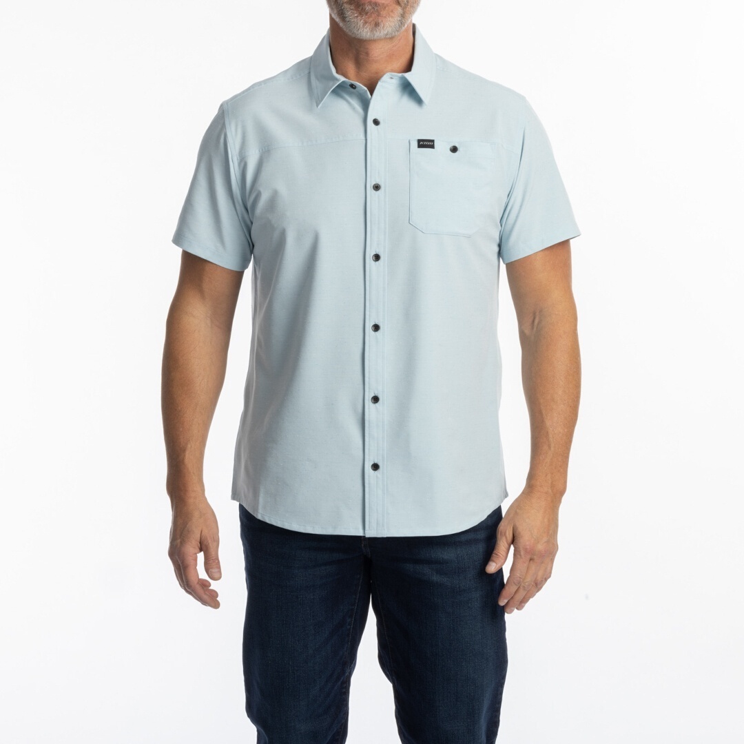 Klim Colter Bay Stretch Shirt, blue, Size XL for Men-image-871531534