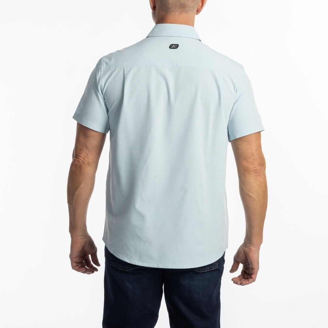 Side view of Klim Colter Bay Stretch Shirt, blue, Size L for Men