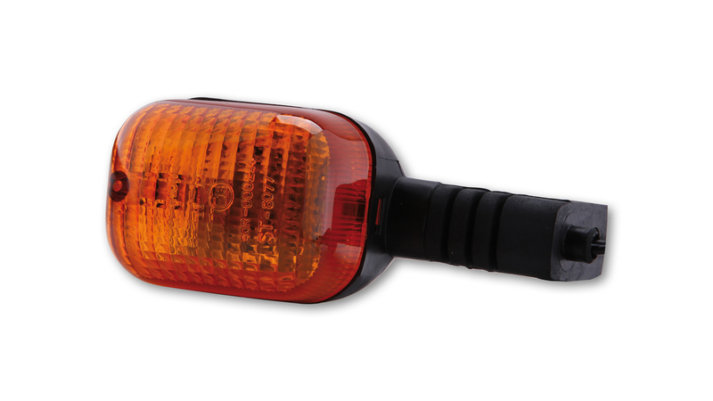 HIGHSIDER Smart Duc-Style Glühbirne Blinkergehäuse Schwarz / Linse Orange (1 Stück), Vorne Rechts & Hinten Links