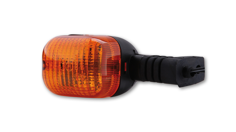 HIGHSIDER Smart Duc-Style Lamp Indicator Body Zwart / Lens Oranje (1st), Voor Links & Achter Rechts