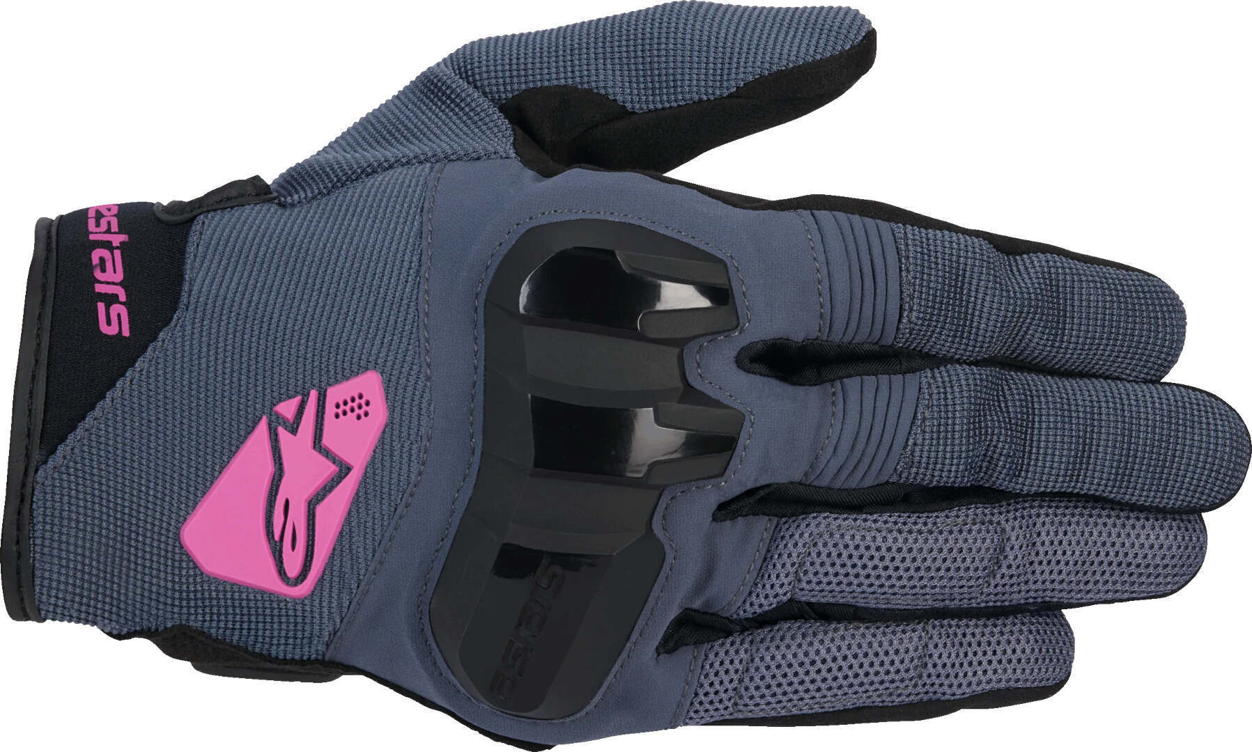 Alpinestars Women's Black Grey Chrome Motorcycle Gloves, Black-Grey, For Medium