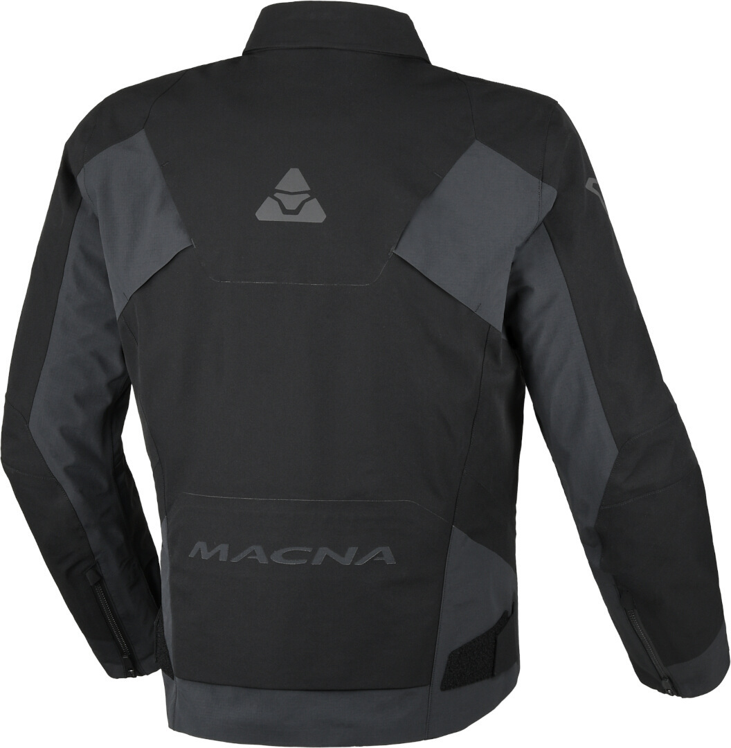 Side view of Macna Corvit waterproof Motorcycle Textile Jacket, black, Size 2XL for Men