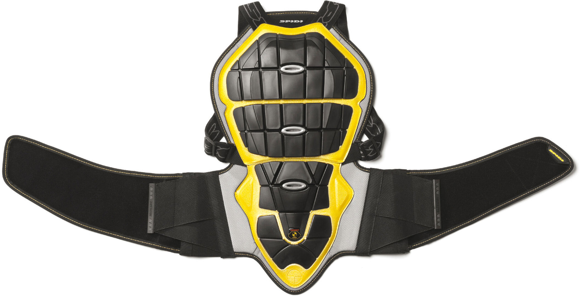 Spidi Back Warrior 145-160 Protection dorsale pour femmes, noir-jaune, taille M