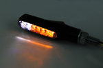 HIGHSIDER smart Shorty Fin LED Blinker/Positionslicht Schwarz/Rauch 2in1, E-geprüft (Paar)