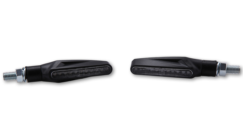 HIGHSIDER Smart Stix LED-indikatorhus Sort / Objektiv Klar (Par), for og bag, sort