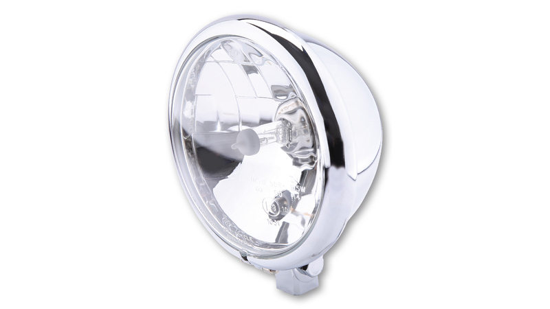 HIGHSIDER faro inteligente de 5 3/4 pulgadas estilo Bates cromado aprobado por E (1 pieza)