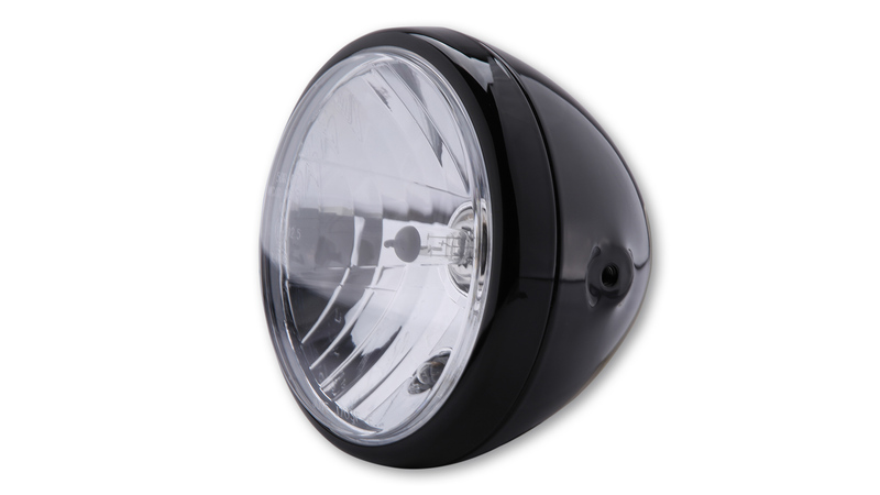 HIGHSIDER inteligentny 7-calowy reflektor Reno Black E-Approved (1 szt.), czarny