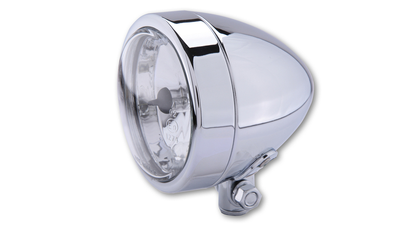 HIGHSIDER smart frontlykt kule H4 krom fjernlys, bunnfeste, e-godkjent (1 stk)