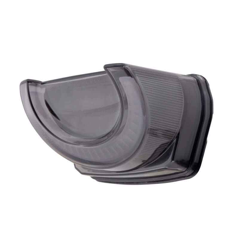 HIGHSIDER Luz trasera LED inteligente Negro estilo Honda, aprobado E (1 pieza)