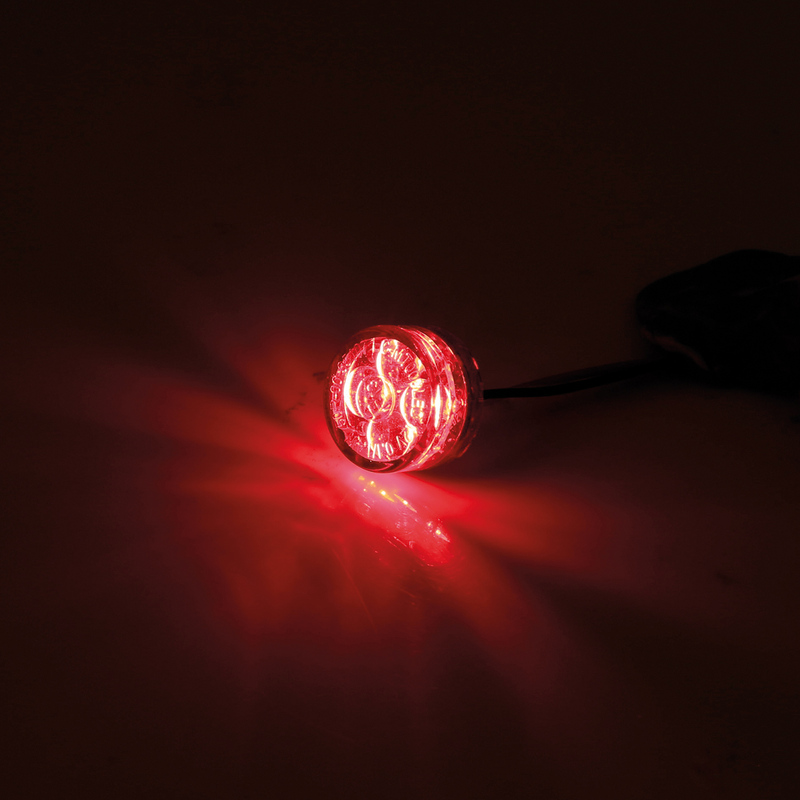 Side view of HIGHSIDER smart Module Sixteen LED TailLight E-Approved (1pc), red