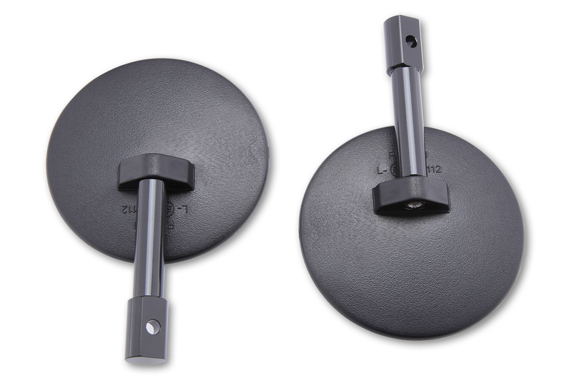 HIGHSIDER Rétroviseur d'embout de guidon smart Superbike - noir