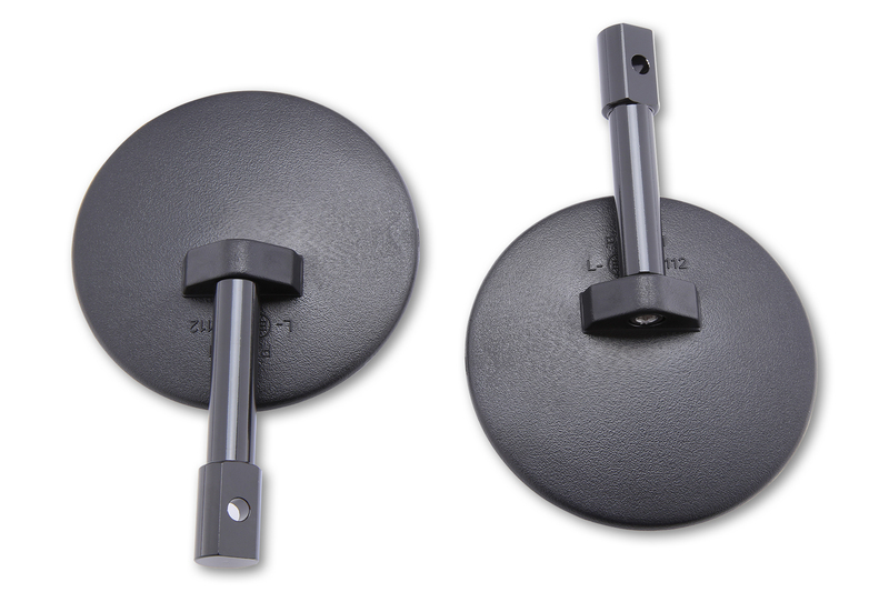 HIGHSIDER smart Bar End Mirror SuperBike Black (Pair)