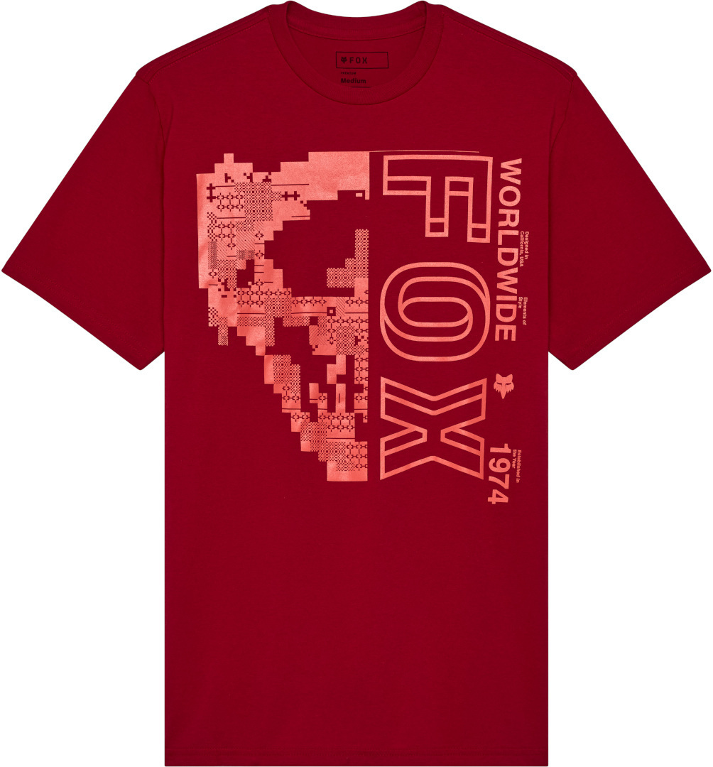 FOX Image Skull Premium T-Shirt, rot, Größe S für Männer