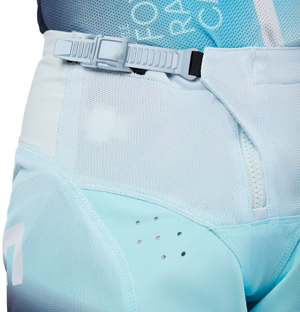 Side view of FOX 180 Air Haze Motocross Pants, blue, Size 34 for Men