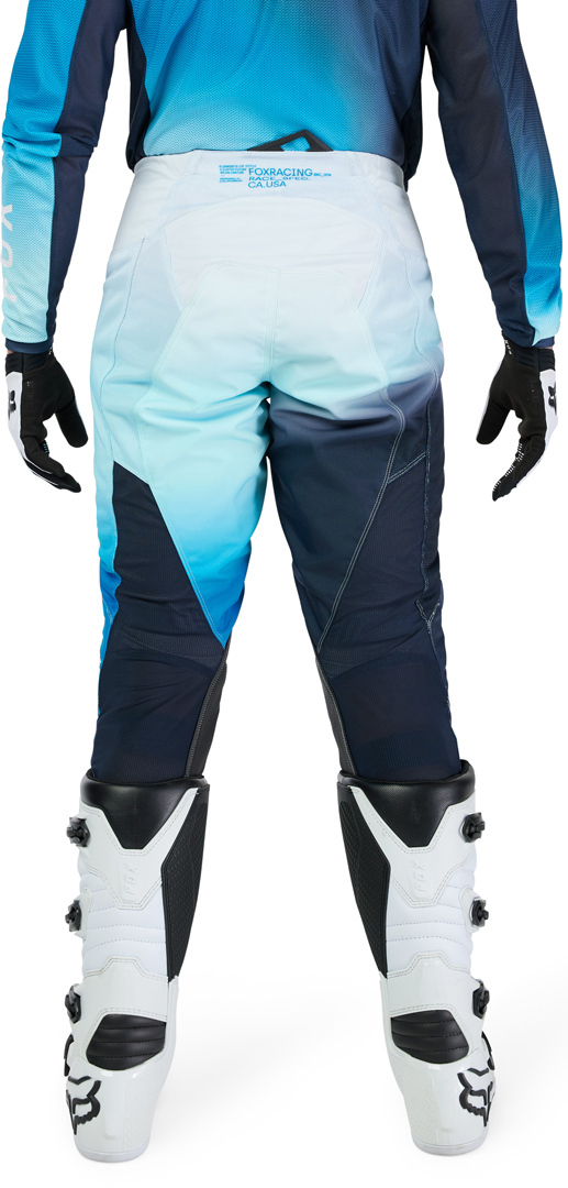 Side view of FOX 180 Air Haze Motocross Pants, blue, Size 34 for Men