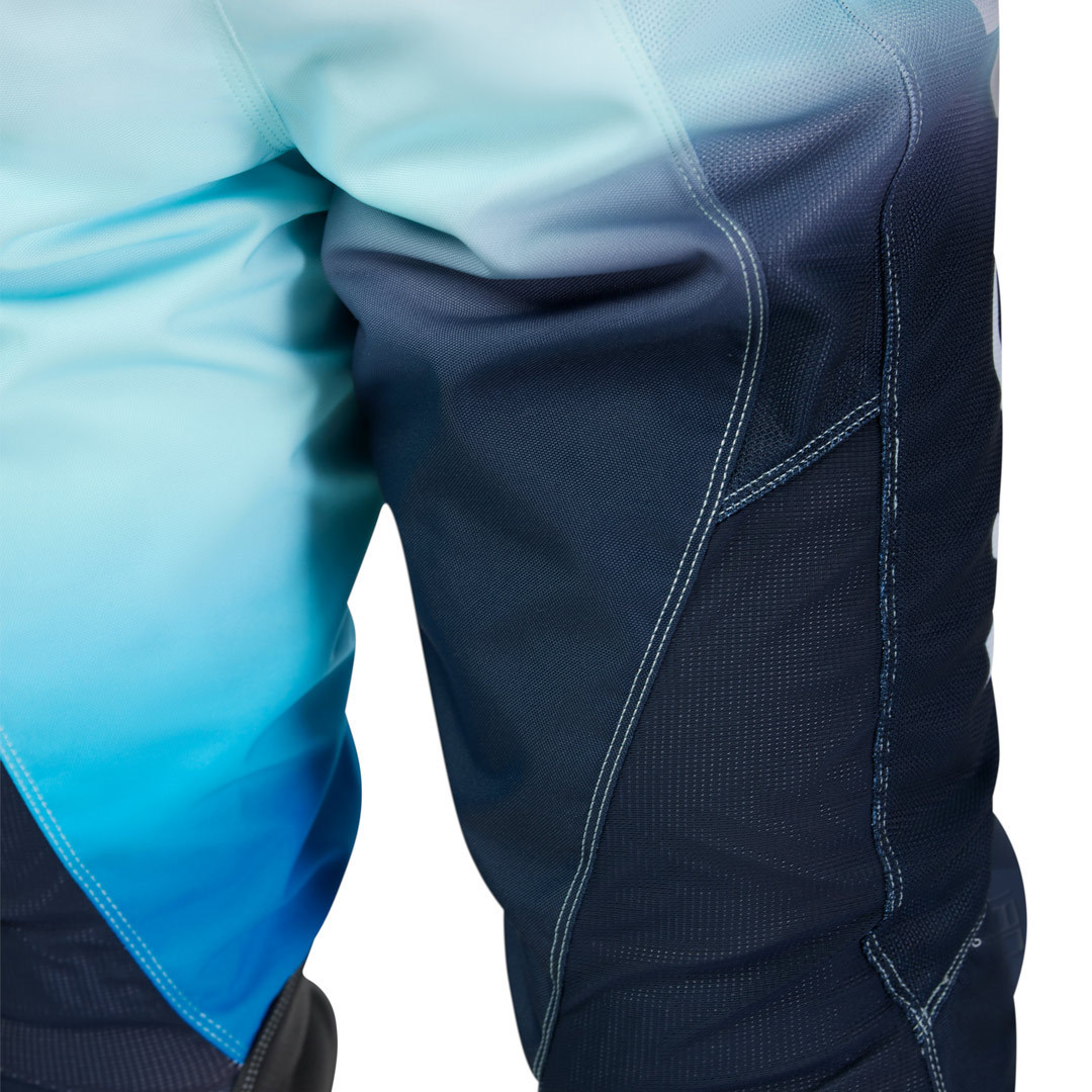 Side view of FOX 180 Air Haze Motocross Pants, blue, Size 34 for Men
